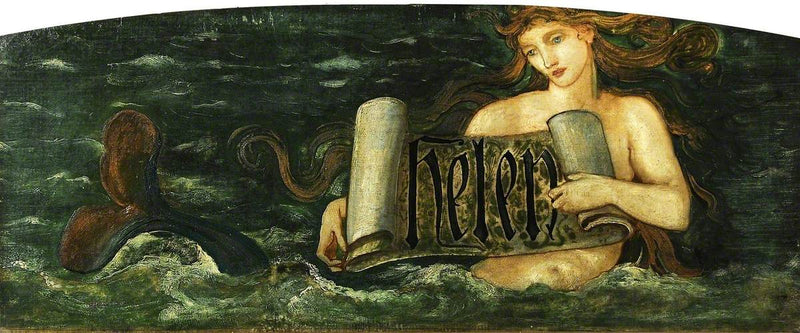 Hélène, merenneito - Edward Burne-Jones
