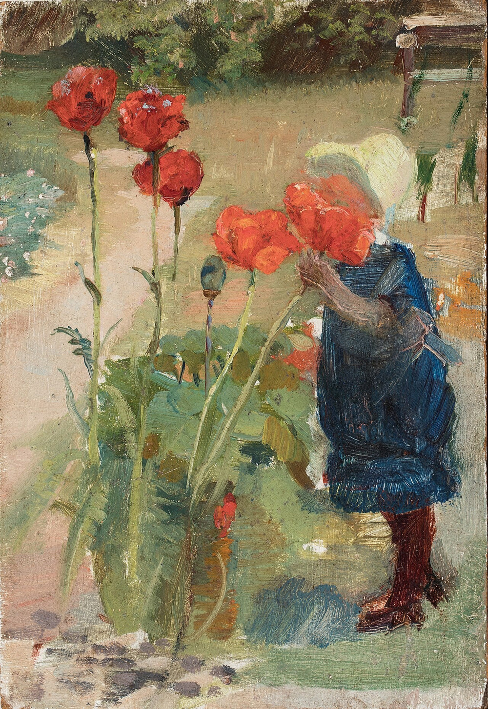 Helga unikkoissa - Michael Peter Ancher