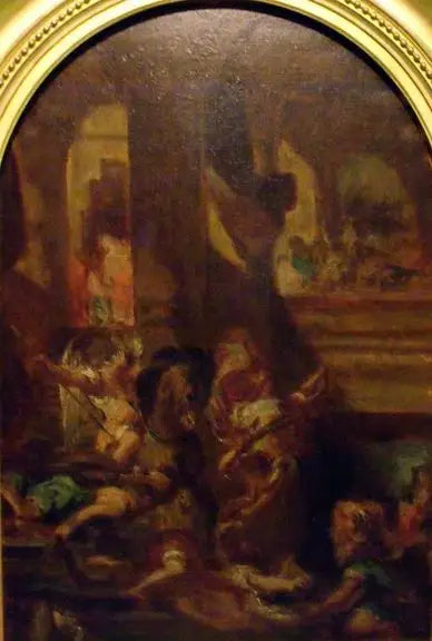 Héliodore temppelistä karkotettuna - Eugène Delacroix