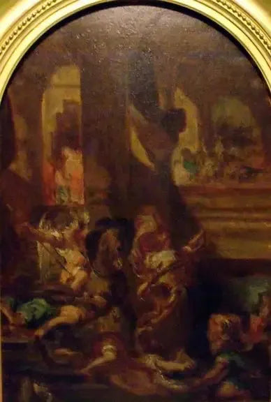 Héliodore temppelistä karkotettuna - Eugène Delacroix
