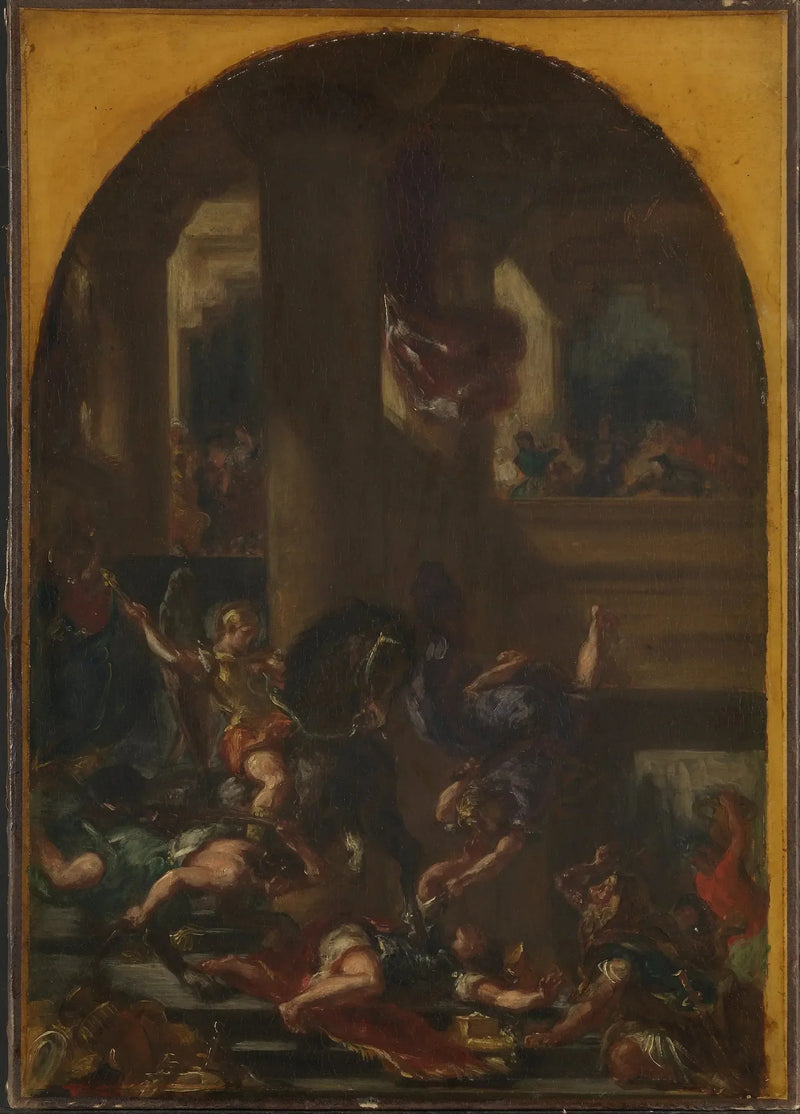 Héliodore temppelistä karkotettuna - Eugène Delacroix