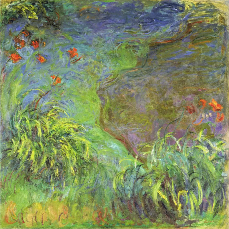 Päivänliljat veden äärellä - Claude Monet