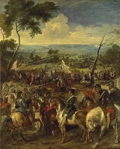 Henri IV Arkun taistelussa - Peter Paul Rubens