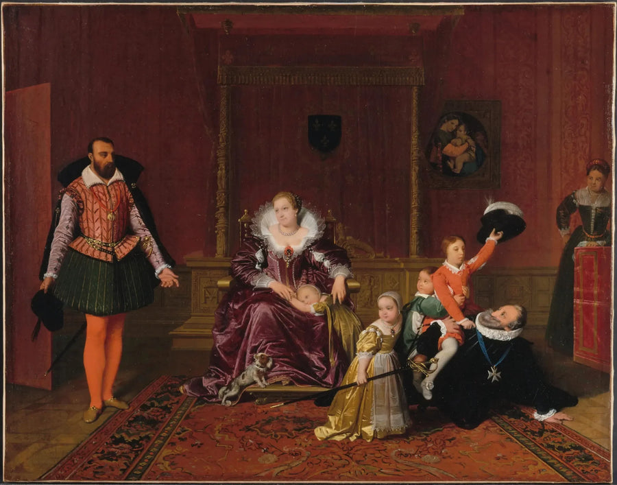 Henri IV vastaanottamassa Espanjan lähettilästä - Jean-Auguste-Dominique Ingres