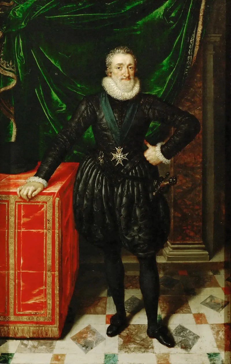 Henri IV, Ranskan kuningas, mustassa puvussa - Frans Pourbus nuorempi