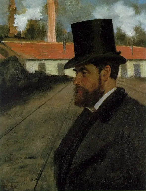 Henri Rouart tehtaansa edessä - Edgar Degas