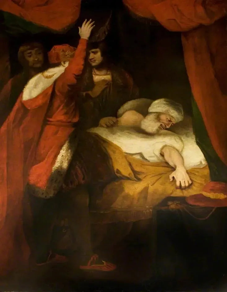 Henri VI, toinen osa, näytös III, kohtaus 3, kardinaali Beaufortin kuolema (Boydell-sarjasta) - Joshua Reynolds