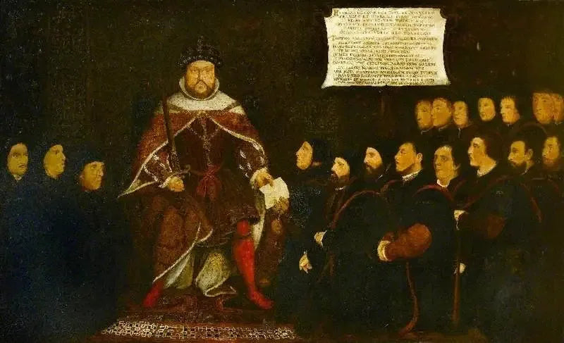 Henrik VIII ja parturi-kirurgit - Hans Holbein nuorempi