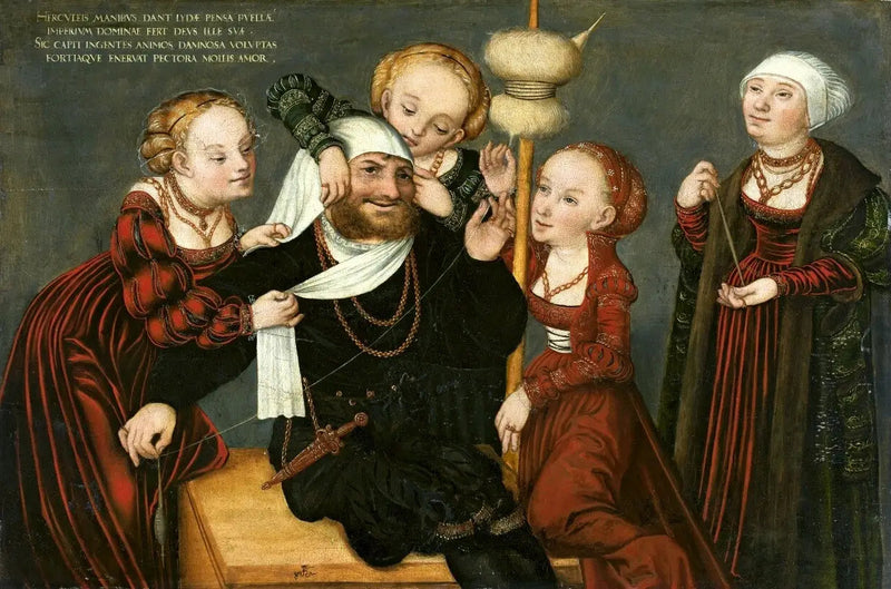 Héraclès ja Omphale - Lucas Cranach vanhempi