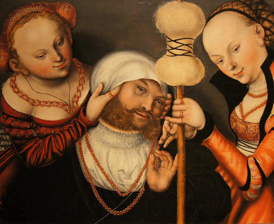 Hérakles ja Omfale - Lucas Cranach vanhempi