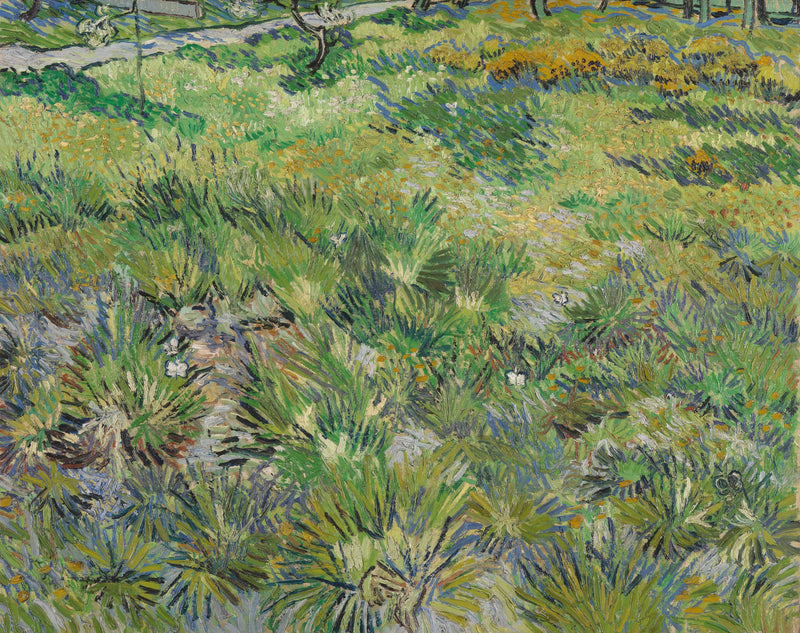 Pitkä ruoho perhosten kanssa - Vincent van Gogh