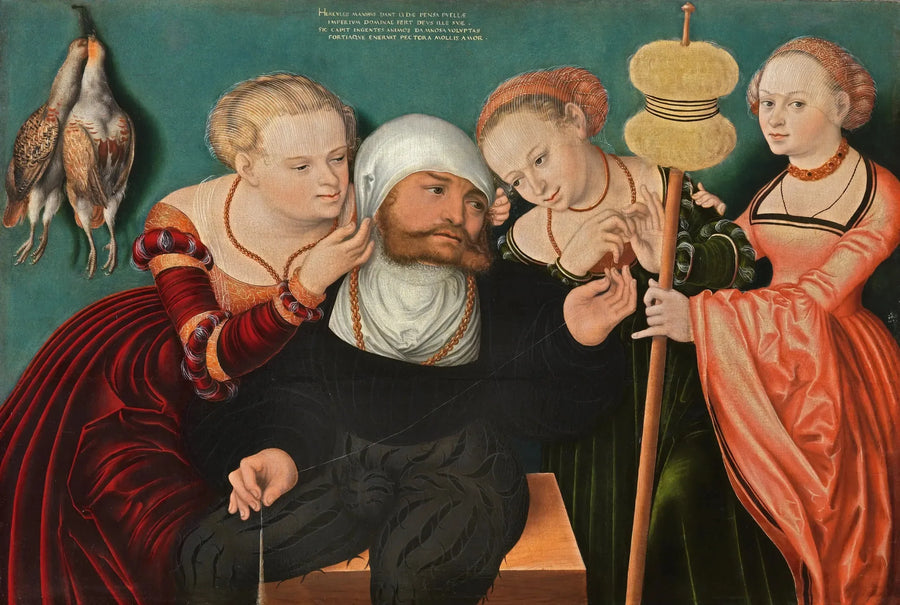 Herkules Omphale'n hovissa - Lucas Cranach vanhempi