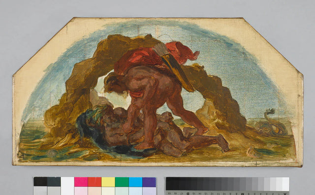 Nereus ihastuttavat herkules - Eugène Delacroix