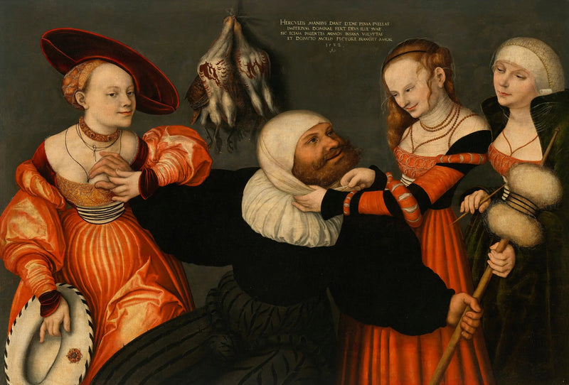 Herkules Omphale kanssa - Lucas Cranach vanhempi