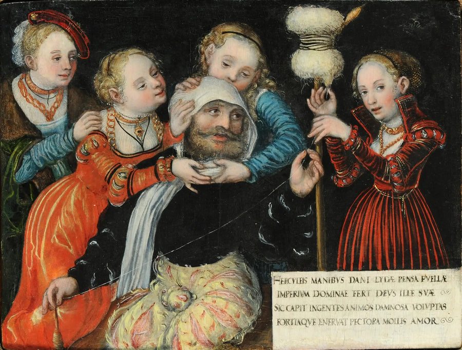 Herkules Omphale kanssa - Lucas Cranach vanhempi