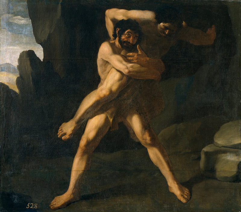 Herkules taistelussa Antéeä vastaan - Francisco de Zurbarán