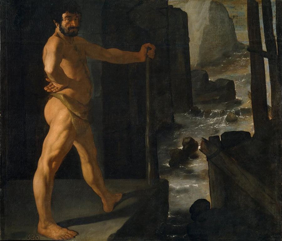 Herkules kääntämässä Alphée-joen kulkua - Francisco de Zurbarán