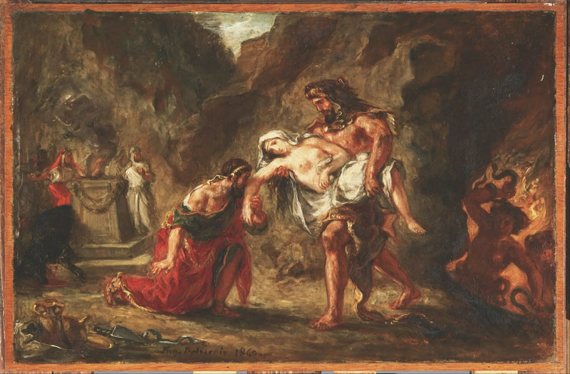 Herkules ja Alceste - Eugène Delacroix