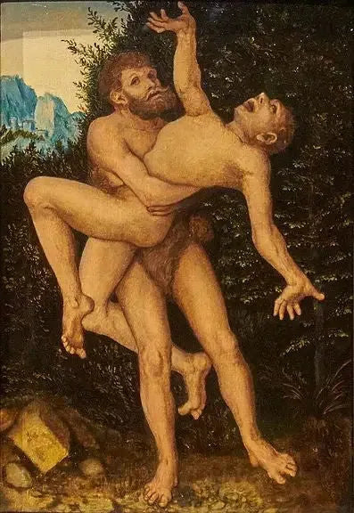 Herkules ja Antée - Lucas Cranach vanhempi