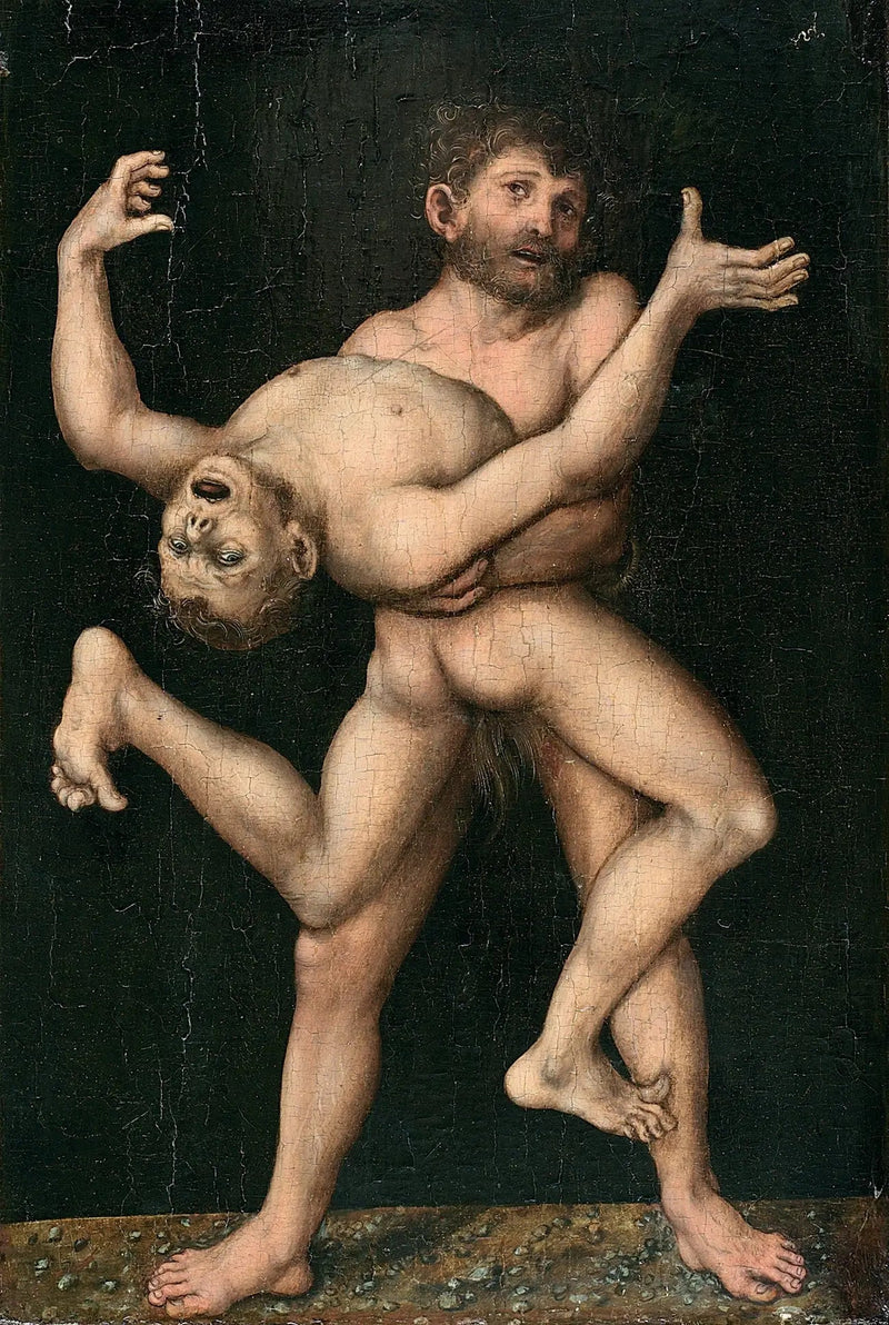 Herkules ja Antheus - Lucas Cranach vanhempi