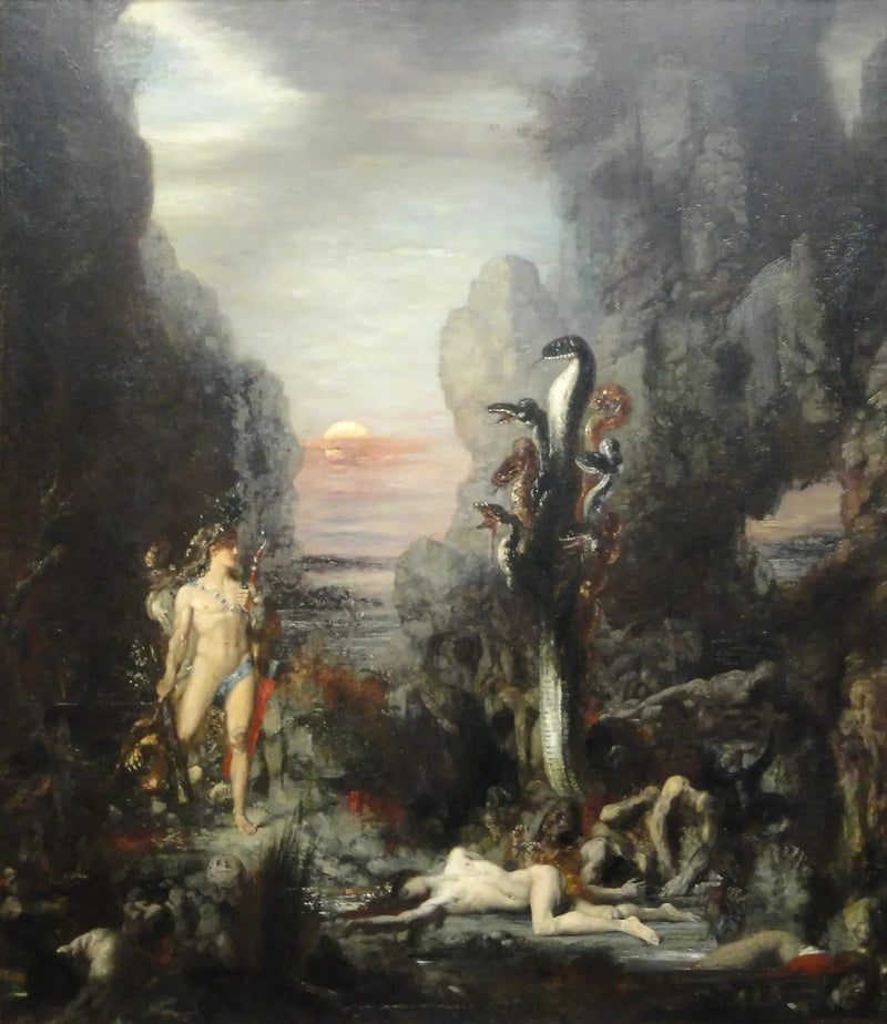 Herkules ja Lerneen Hydra - Gustave Moreau