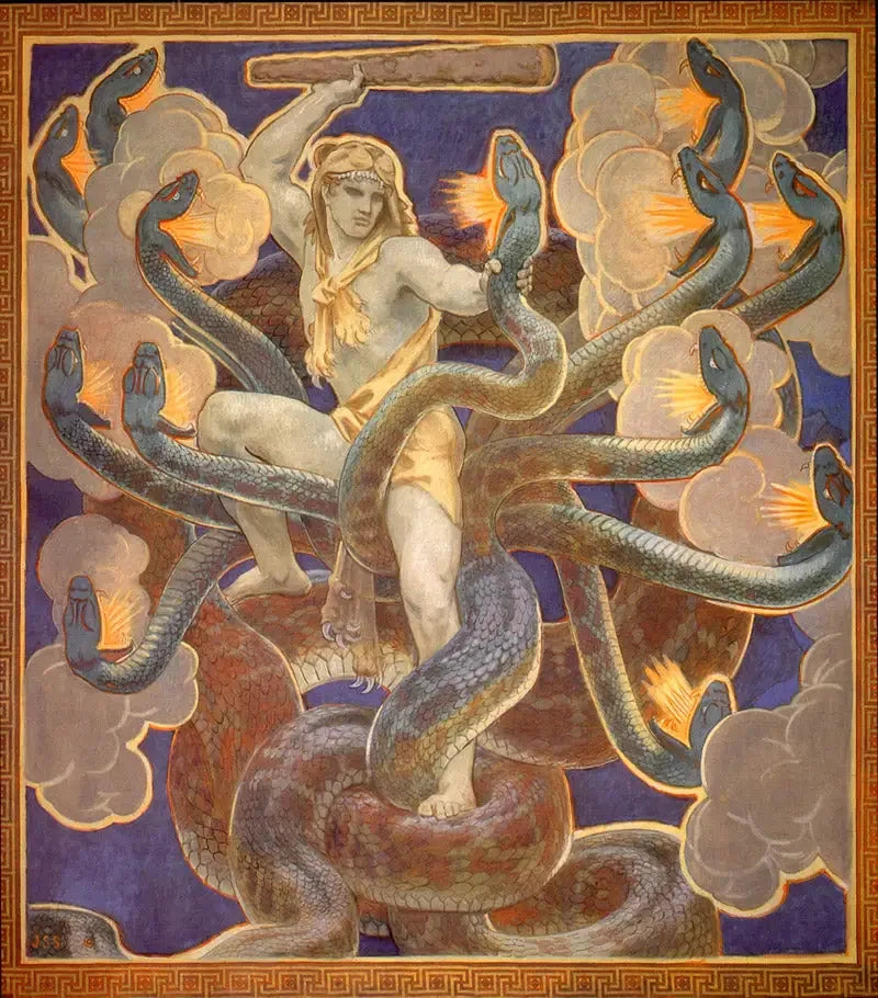 Herkules ja Hydra - John Singer Sargent
