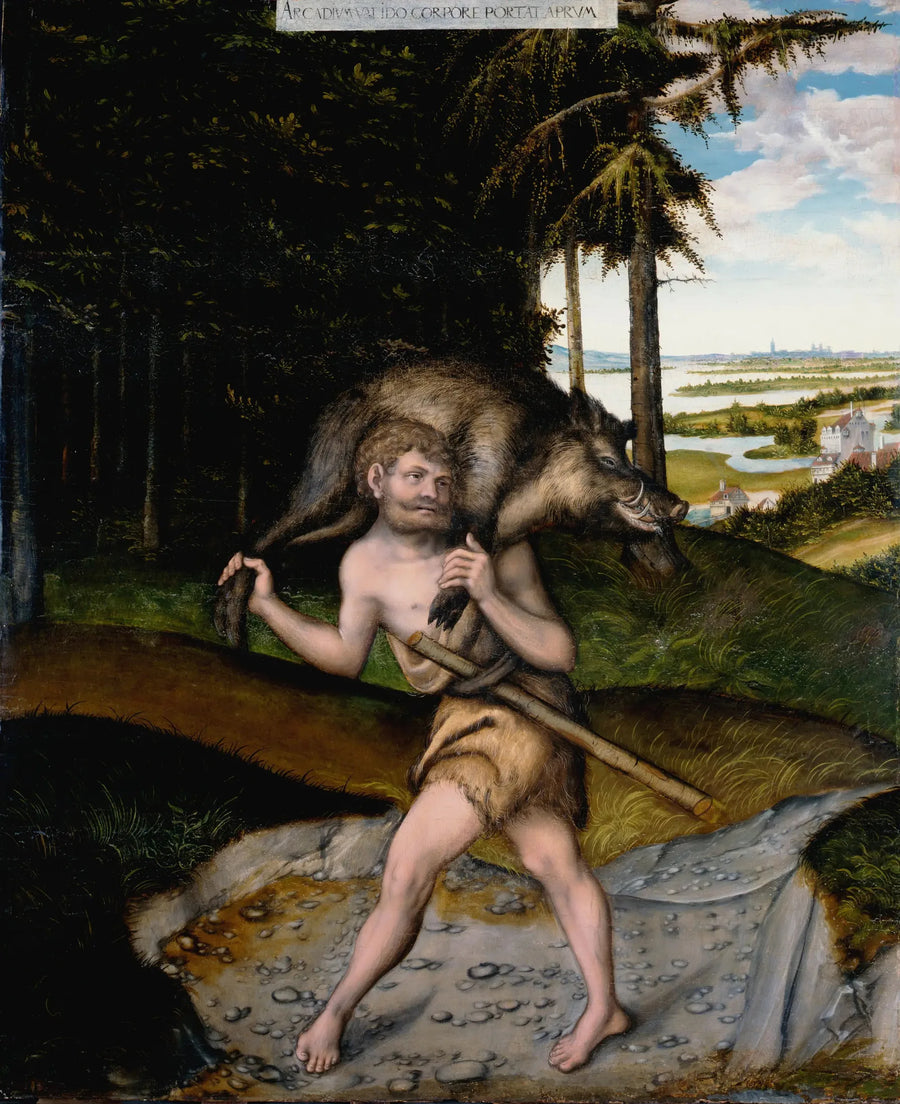 Herkules ja Érimanthe'n villisika - Lucas Cranach vanhempi