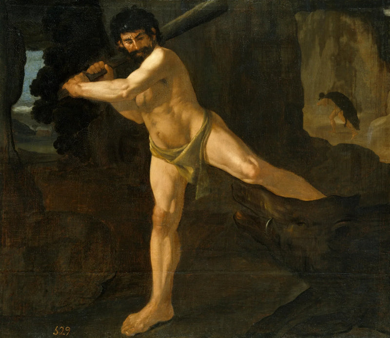 Herkules ja Erymanthian villisika - Francisco de Zurbarán