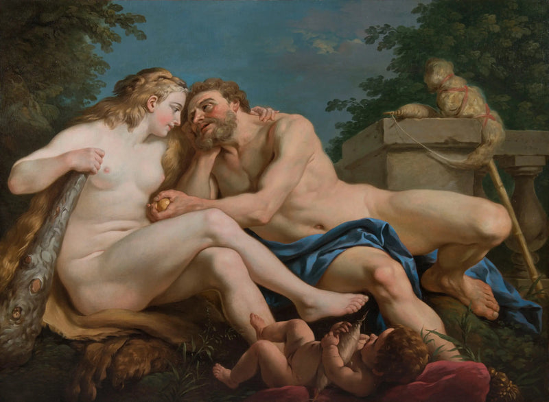 Herkules ja Omfale - Louis Jean François Lagrenée