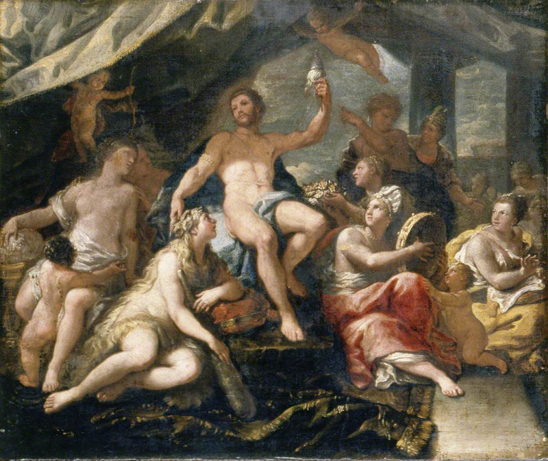 Herkules ja Omfale - Luca Giordano