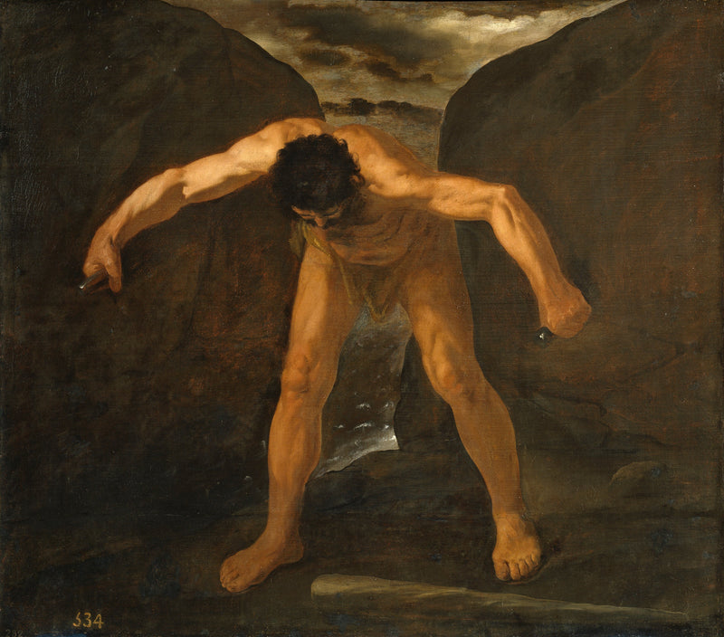 Herkules, joka erottaa Calpen ja Abylan vuoret - Francisco de Zurbarán