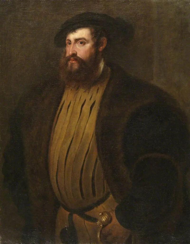 Hernan Cortez (?) (Titianin mukaan) - Peter Paul Rubens