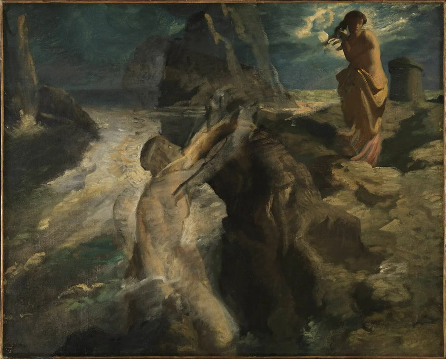 Héro ja Léandre - Théodore Chassériau