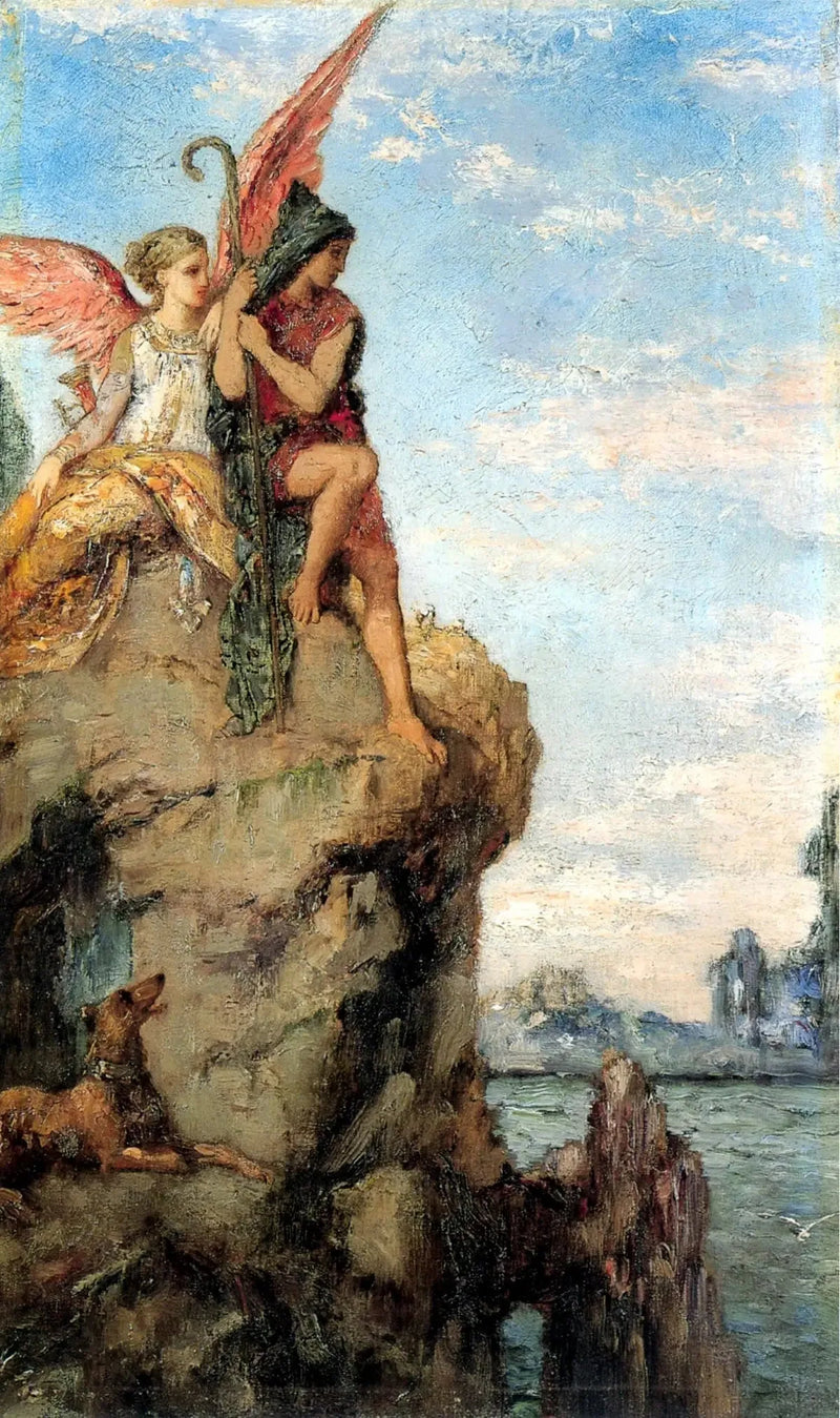 Hesiodos ja Muusa - Gustave Moreau