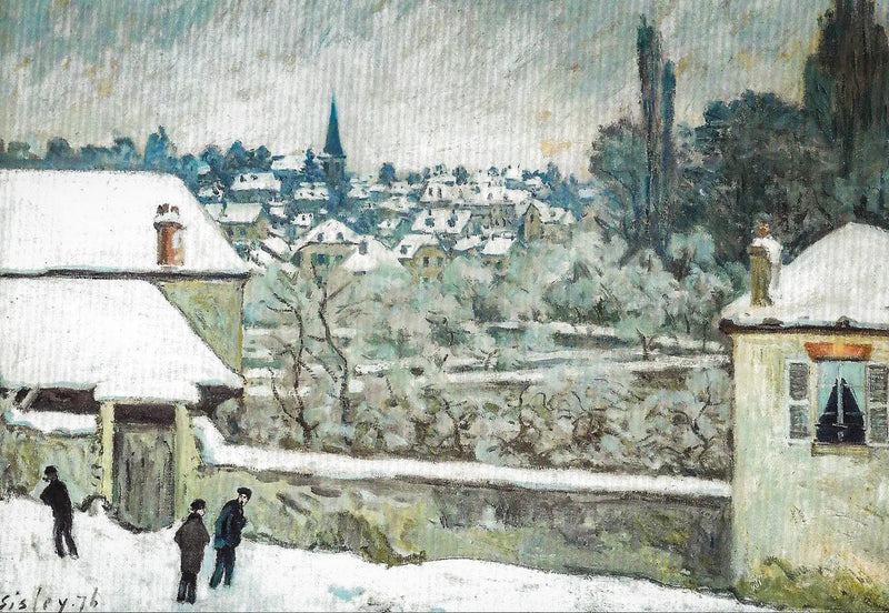 Talvi Louveciennes'ssa - Alfred Sisley