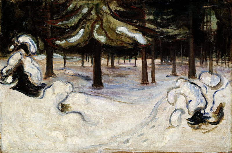 Talvi metsissä, Nordstrand - Edvard Munch