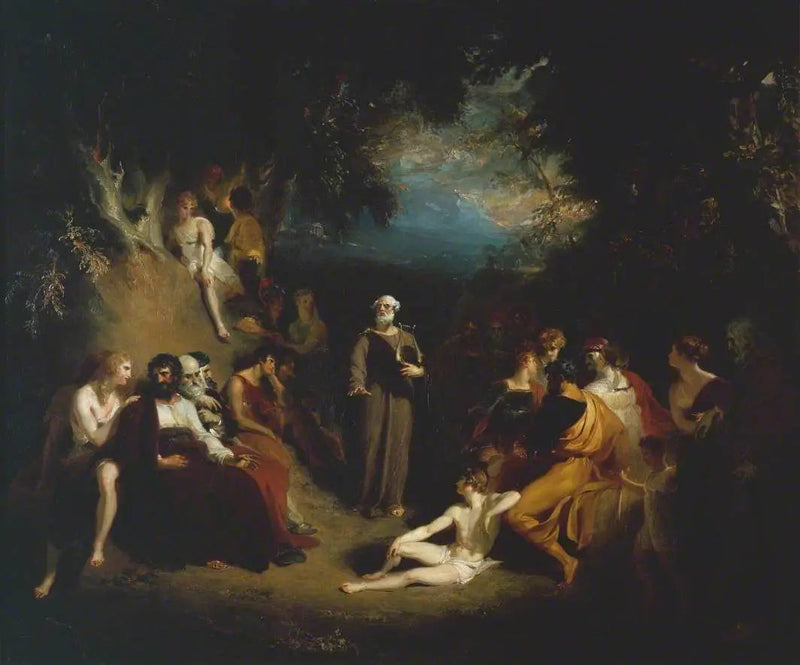 Homéros lausuu runojaan - Thomas Lawrence
