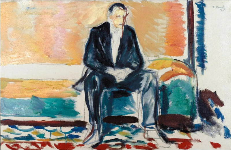 Istuva mies - Edvard Munch