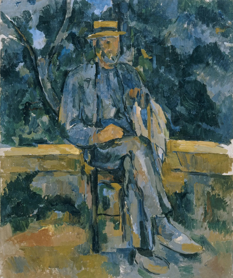Istuva mies - Paul Cézanne