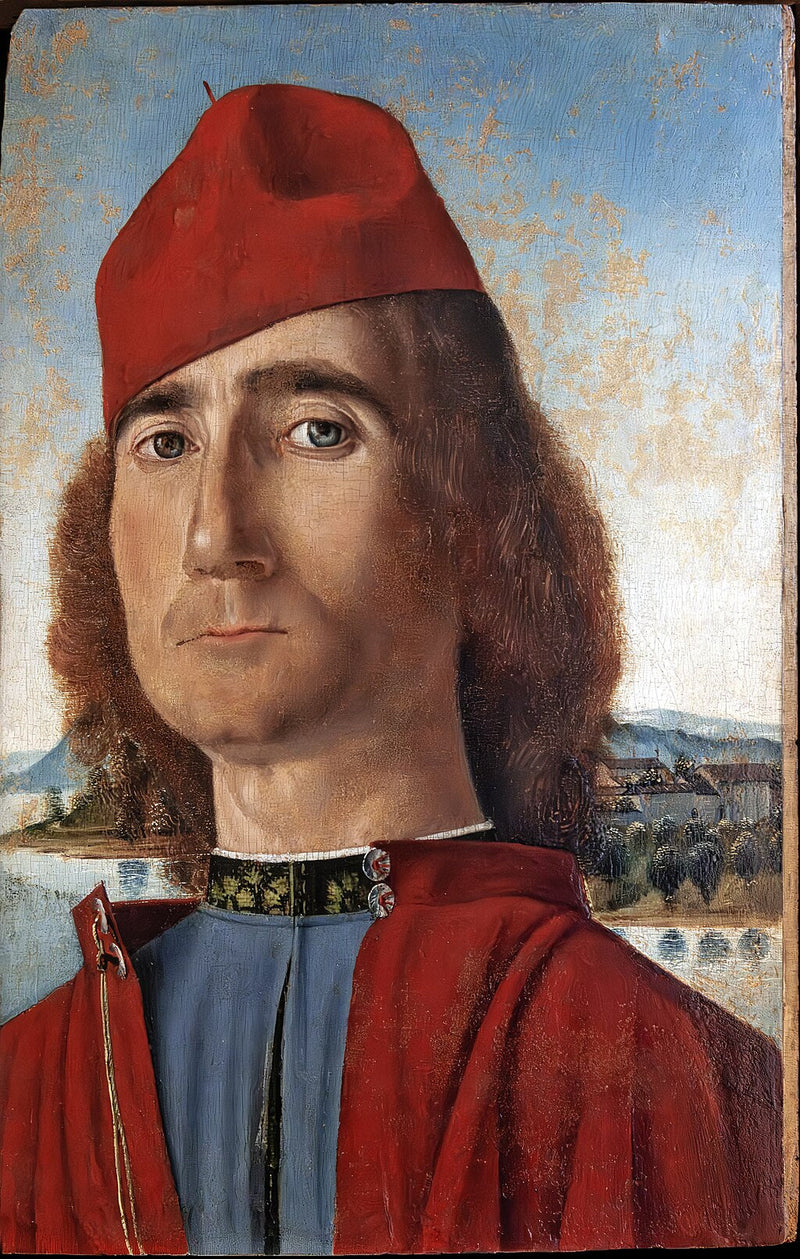 Mies punainen beretka - Vittore Carpaccio