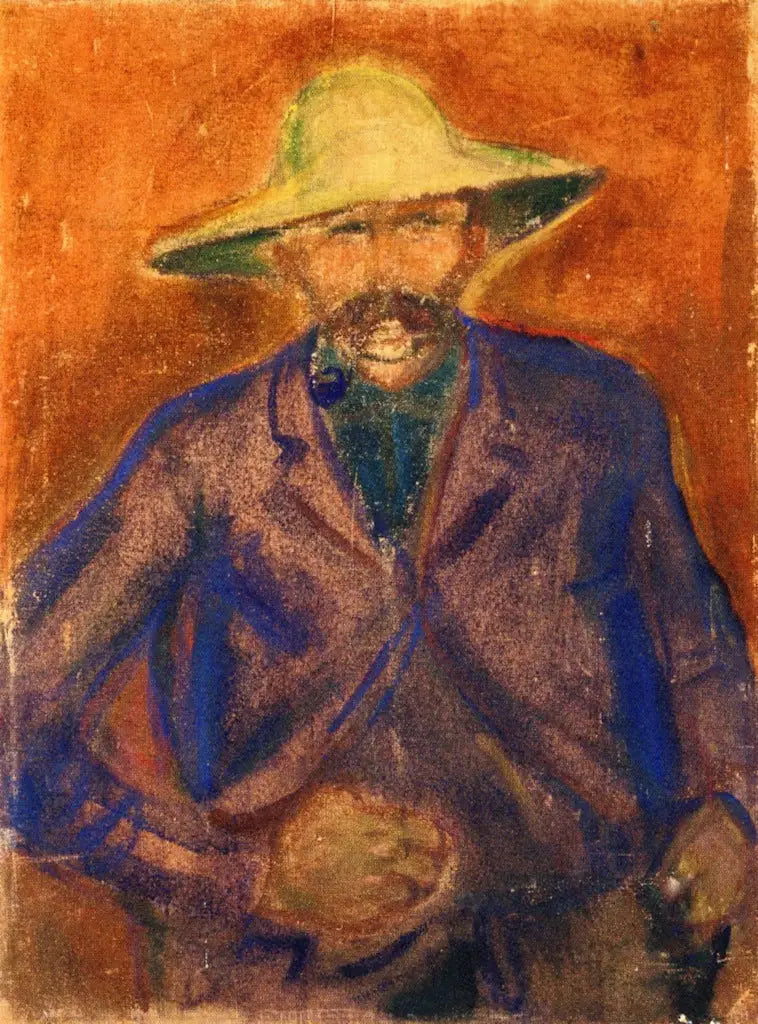 Olkihattumies - Edvard Munch