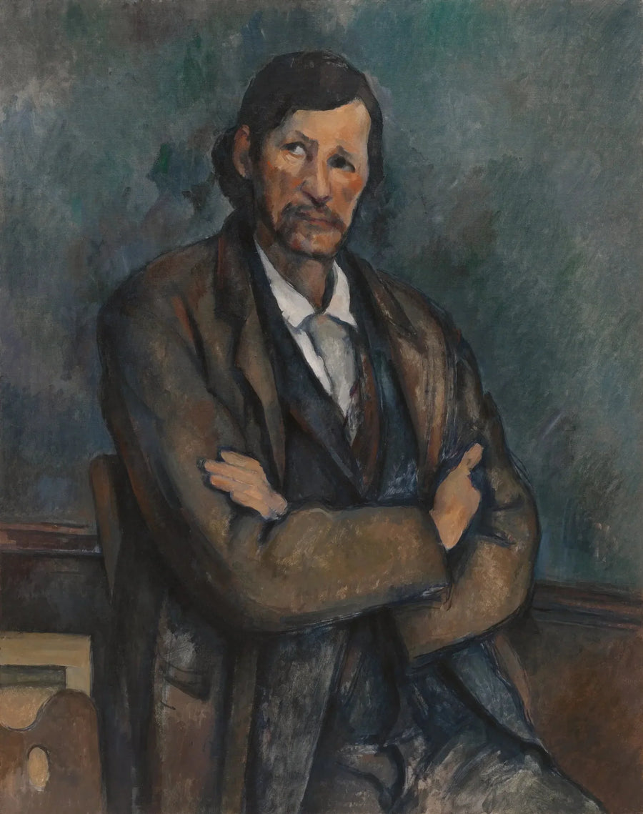 Ristiin kädet oleva mies - Paul Cézanne