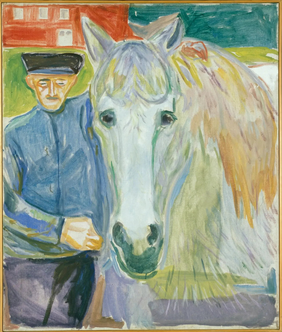 Mies hevosen kanssa - Edvard Munch
