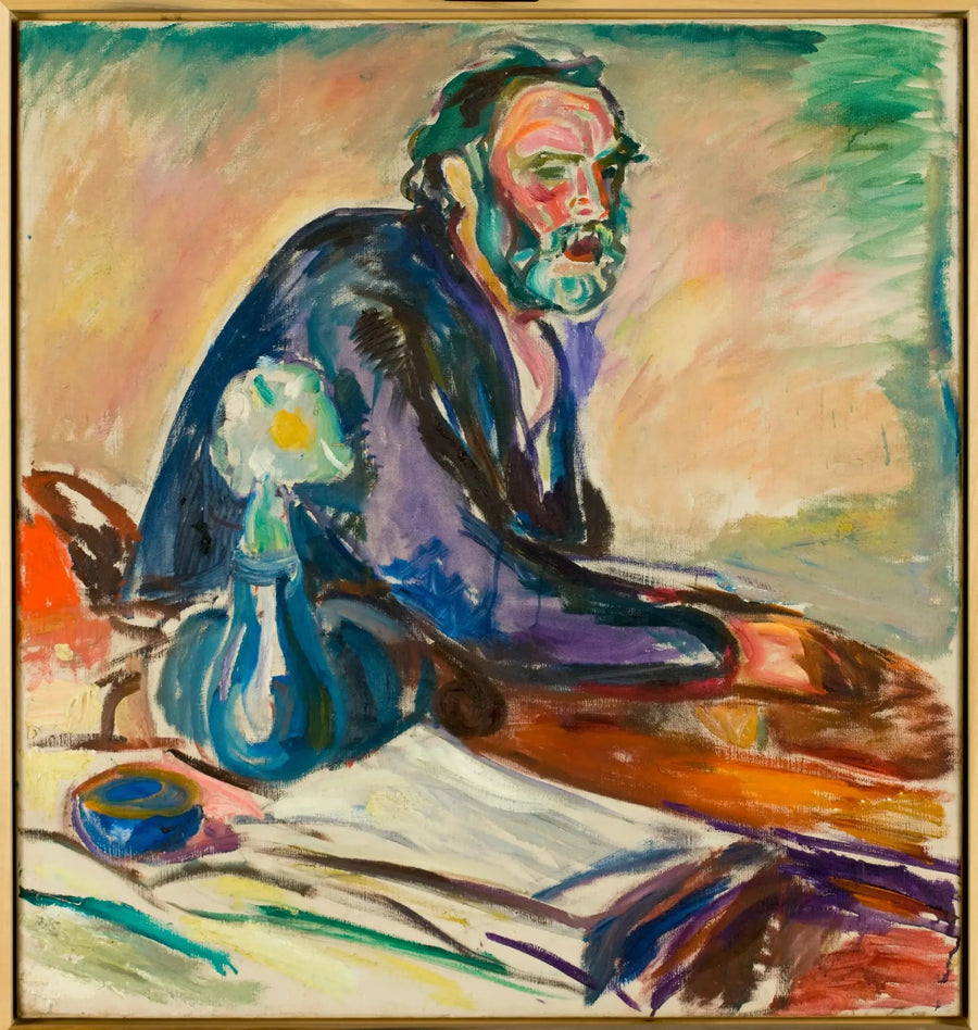 Bronkiittinen mies - Edvard Munch