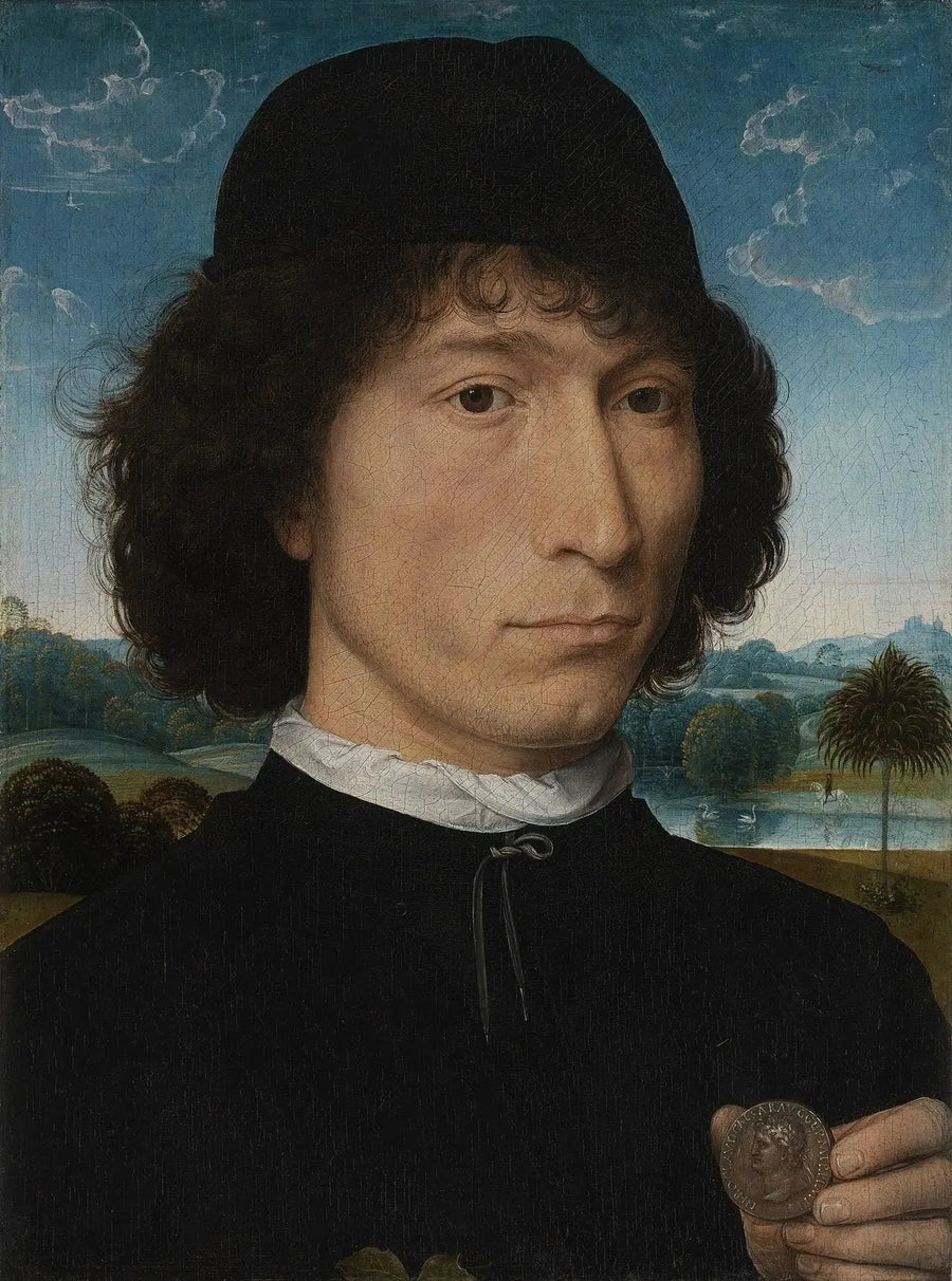 Mies roomalaisella kolikolla - Hans Memling