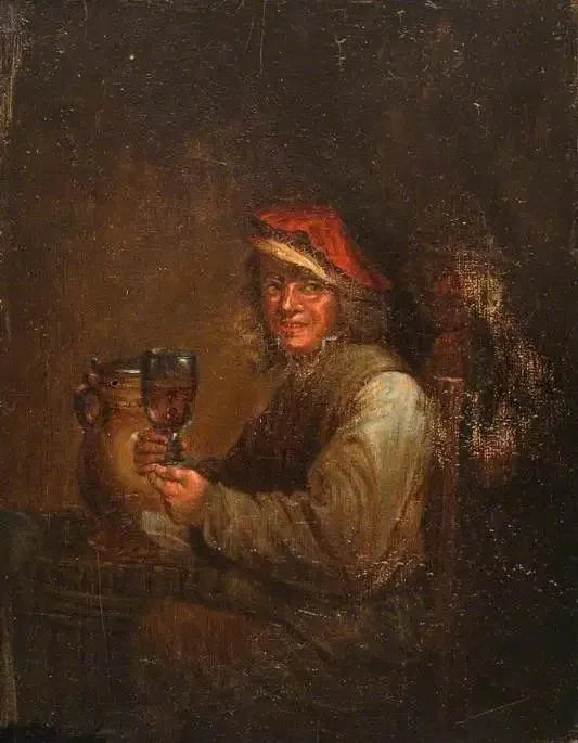 Mies juomassa - David Teniers nuorempi