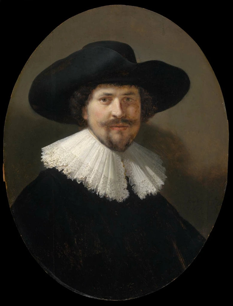 Miehen muotokuva mustassa hatussa - Rembrandt
