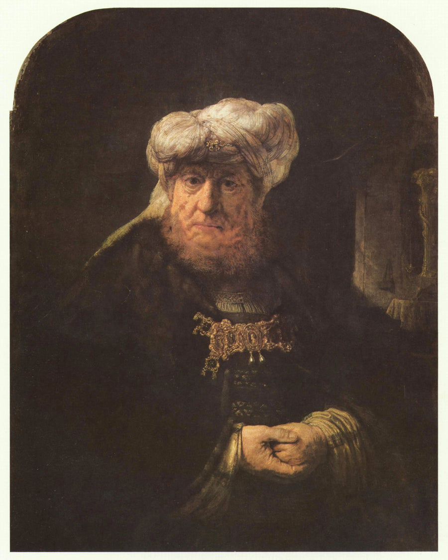 Itämainen pukuinen mies - Rembrandt