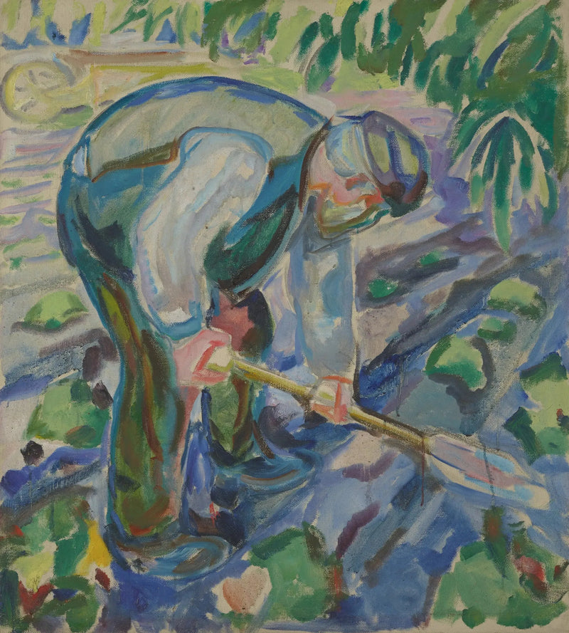 Mies kaivamassa - Edvard Munch