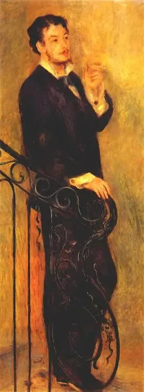 Mies portaikossa - Pierre-Auguste Renoir